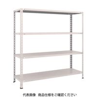 TRUSCO スチールラック 軽量棚 中棚ボルトレス型1500X450X1500 4段 ネオグレー L55X-14 NG 1台(1個)（直送品）