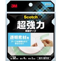 透明素材用 超強力両面テープ STD-12 幅12mm×長さ4m スコッチ 3M 