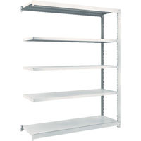 TRUSCO スチールラック M1.5型軽中量棚 1460×445×H1800 5段連結 ネオグレー M1.5-6545B NG（直送品）