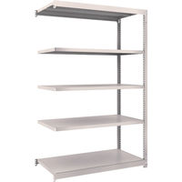 TRUSCO スチールラック M1.5型軽中量棚 1160×595×H1800 5段連結 ネオグレー M1.5-6465B NG（直送品）