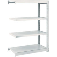TRUSCO スチールラック M1.5型軽中量棚 860×445×H1200 4段連結 ネオグレー M1.5-4344B NG（直送品）
