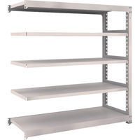 TRUSCO スチールラック M5型中量棚 1500×571×H1500 5段 連結 ネオグレー M5-5565B NG 1台(1個)（直送品）