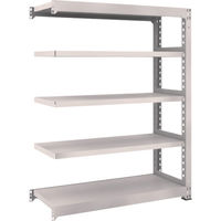 TRUSCO スチールラック M5型中量棚 1200×471×H1500 5段 連結 ネオグレー M5-5455B NG 1台(1個)（直送品）