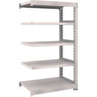 TRUSCO スチールラック M5型中量棚 900×571×H1500 5段 連結 ネオグレー M5-5365B NG 1台(1個)（直送品）