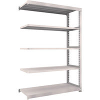 TRUSCO スチールラック M5型中量棚 1500X571XH2100 5段 連結 ネオグレー M5-7565B NG 1台(1個)（直送品）