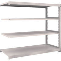 TRUSCO スチールラック M5型中量棚 1800×721×H1500 4段 連結 ネオグレー M5-5674B NG 1台(1個)（直送品）