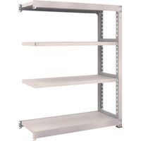 TRUSCO スチールラック M5型中量棚 1200×471×H1500 4段 連結 ネオグレー M5-5454B NG 1台(1個)（直送品）