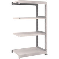 TRUSCO スチールラック M5型中量棚 900×571×H1500 4段 連結 ネオグレー M5-5364B NG 1台(1個)（直送品）
