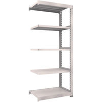 TRUSCO スチールラック M5型中量棚 900X571XH2100 5段 連結 ネオグレー M5-7365B NG 1台(1個)（直送品）