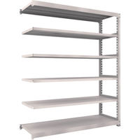 TRUSCO スチールラック M5型中量棚 1800×571×H2100 6段 連結 ネオグレー M5-7666B NG 1台(1個)（直送品）