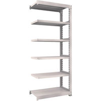 TRUSCO スチールラック M5型中量棚 900×471×H2100 6段 連結 ネオグレー M5-7356B NG 1台(1個)（直送品）