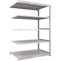 TRUSCO スチールラック M5型中量棚 1500X921XH2100 5段 連結 ネオグレー M5-7595B NG 1台(1個)（直送品）