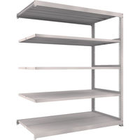 TRUSCO スチールラック M5型中量棚 1800X921XH2100 5段 連結 ネオグレー M5-7695B NG 1台(1個)（直送品）