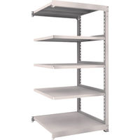 TRUSCO スチールラック M5型中量棚 900×921×H1800 5段 連結 ネオグレー M5-6395B NG 1台(1個)（直送品）