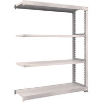 TRUSCO スチールラック M5型中量棚 1500×471×H1800 4段 連結 ネオグレー M5-6554B NG 1台(1個)（直送品）