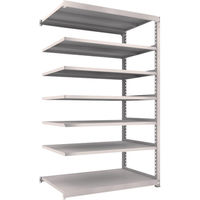 TRUSCO スチールラック M5型中量棚 1500×921×H2400 7段 連結 ネオグレー M5-8597B NG 1台(1個)（直送品）