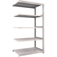 中量ボルトレス棚M3型（300kgタイプ、高さ2100mm、5段タイプ）連結型 高さ2100mm 棚段数5段タイプ _1