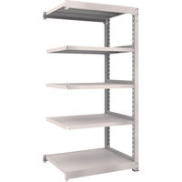 TRUSCO スチールラック M5型中量棚 900×721×H1800 5段 連結 ネオグレー M5-6375B NG 1台(1個)（直送品）