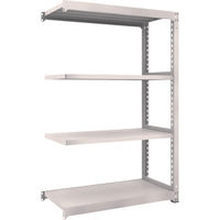 TRUSCO スチールラック M5型中量棚 1200×571×H1800 4段 連結 ネオグレー M5-6464B NG 1台(1個)（直送品）