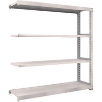 TRUSCO スチールラック M5型中量棚 1800×471×H1800 4段 連結 ネオグレー M5-6654B NG 1台(1個)（直送品）