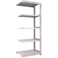 TRUSCO スチールラック M3型中量棚 900X571XH2100 5段 連結 ネオグレー M3-7365B NG 1台(1個)（直送品）