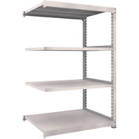TRUSCO スチールラック M5型中量棚 1200×921×H1800 4段 連結 ネオグレー M5-6494B NG 1台(1個)（直送品）