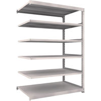 TRUSCO スチールラック M5型中量棚 1500×921×H2100 6段 連結 ネオグレー M5-7596B NG 1台(1個)（直送品）
