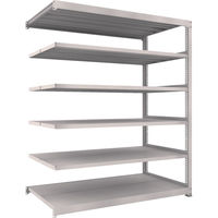 TRUSCO スチールラック M5型中量棚 1800×921×H2100 6段 連結 ネオグレー M5-7696B NG 1台(1個)（直送品）