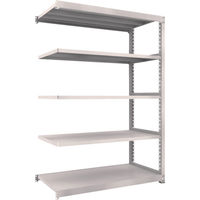 TRUSCO スチールラック M5型中量棚 1500X721XH2100 5段 連結 ネオグレー M5-7575B NG 1台(1個)（直送品）