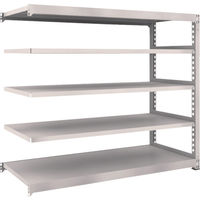 TRUSCO スチールラック M5型中量棚 1800×721×H1500 5段 連結 ネオグレー M5-5675B NG 1台(1個)（直送品）