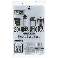 【アウトレット】伊藤忠リーテイルリンク　業務用ポリ袋透明（薄手タイプ）　20L　GMT-201