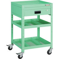 TRUSCO ツールワゴン ラビットワゴン 500X500 引出1段 仕切2段付 ヤンググリーン RBW-853S2V YG 1台（直送品）