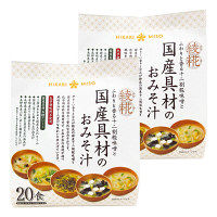ひかり味噌　綾糀（あやか）　ふわりと香る十二割糀味噌と国産具材のおみそ汁　5種アソート　20食　 1セット（40食入）