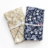 【アウトレット】くるっとたためる吸水風呂敷 2枚セット 約42×42cm T674 1セット（2枚入）