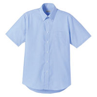 ボンマックス ユニセックスシャツ半袖無地 ブルー L FB4511U-7-L 1着