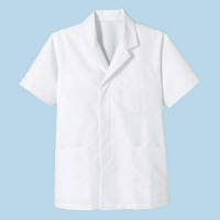 ボンマックス　メンズ衿付き和コート半袖　ホワイト　L　（直送品）