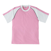 トンボ 介護ユニフォーム キラク 男女兼用入浴介助用Tシャツ CR095 ピンク 4L 1枚（取寄品）