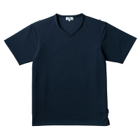 トンボ 介護ユニフォーム キラク 男女兼用入浴介助用シャツ CR160 ネイビー 4L 1枚（取寄品）