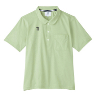 トンボ 介護ユニフォーム 栗原はるみ×キラク ニットシャツ 4K21002 グリーン S 1枚（取寄品）