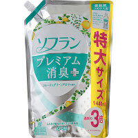 【旧パッケージ】ソフラン プレミアム消臭プラス フルーティグリーンアロマの香り 詰め替え 特大サイズ 1440ml 1個 柔軟剤 ライオン