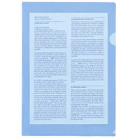 リヒトラブ　カラークリヤーホルダー　ブルー　A4　G6010　1袋（10枚入）