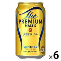 ビール　プレミアムモルツ　(プレモル)　350ml　1パック(6本)　プレミアムビール　缶ビール