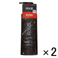 【アウトレット】アックス ブラック ノーベッドヘア シャンプー ビームスタイアップデザイン ポンプ 280g 1セット（2個）