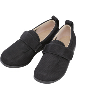 あゆみ 介護靴 1047ダブルマジックIIメッシュ ブラックL（23.0-23.5cm）両足 施設・院内用（取寄品）