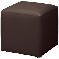 PVCスツール　キューブタイプ　ダークブラウン　1脚