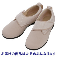 あゆみ 介護靴 1102ウィングストレッチ ベージュS（21.0-21.5cm）左足 施設・院内用（取寄品）