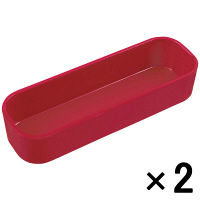 【アウトレット】サーバーケース深型 赤 K-212 R 1セット（2個入） 岩崎工業