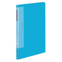 コクヨ　クリヤーブック（ウェーブカット・固定式）　A4タテ20ポケット　ライトブルー　ラ-T560LB　1箱（10冊入）