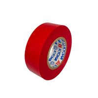 【ビニールテープ】 ミリオン 電気絶縁用ビニルテープ 赤 幅19mm×長さ10m 共和 1巻