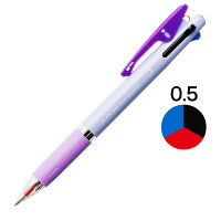 ジェットストリーム　インサイド　3色ボールペン　0.5mm　パープル軸　紫　アスクル限定　H.SXE34050512　三菱鉛筆uni オリジナル